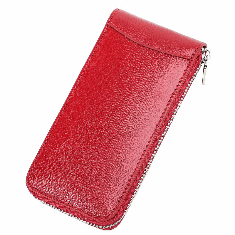 Modern Cross-Grain Leather Watch Pouch – Travel-Friendly Single Storage