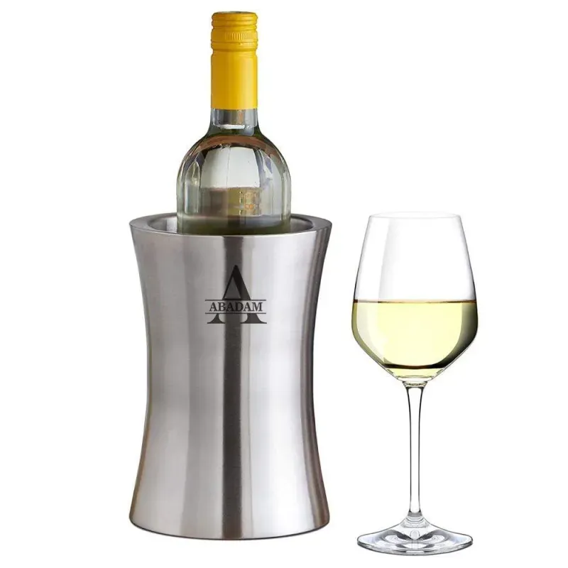 Custom Wine Chiller With Name,  Stainless Steel Wine Chiller, Best Holiday Gift for Him