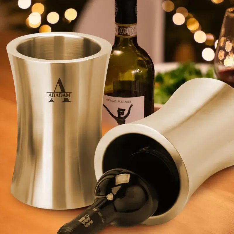Custom Wine Chiller With Name,  Stainless Steel Wine Chiller, Best Holiday Gift for Him