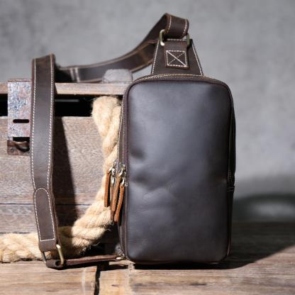 Leather Wedding Anniversary Present, Crossbody Phone Bags