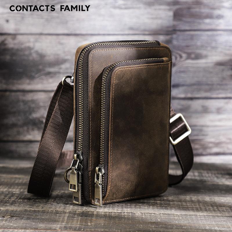 Multi-Functional Crossbody Phone Bag - 3rd Anniversary Gift with "N & D • Forever+" Engraving