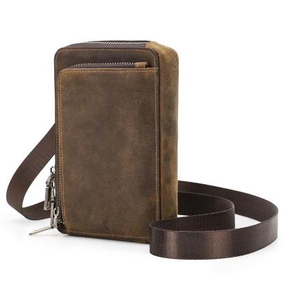 Multi-Functional Crossbody Phone Bag - 3rd Anniversary Gift with "N & D • Forever+" Engraving
