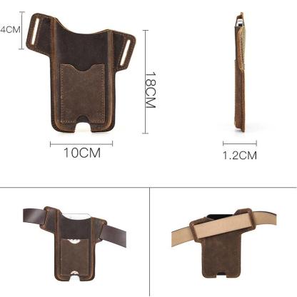 Wild Horse Pattern iPhone Case - 3rd Anniversary Leather Holster with "N & D • 1095 Days+"