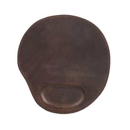 "Timeless Tandem" Personalized Leather Wedding Anniversary Gifts for Him - 3D Mouse Pad with Wrist Rest (22x23.8cm)