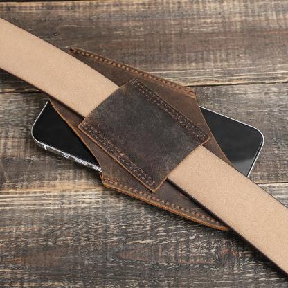 Leather Wedding Anniversary Gifts, iPhone 16 Pro Max Leather Phone Holster