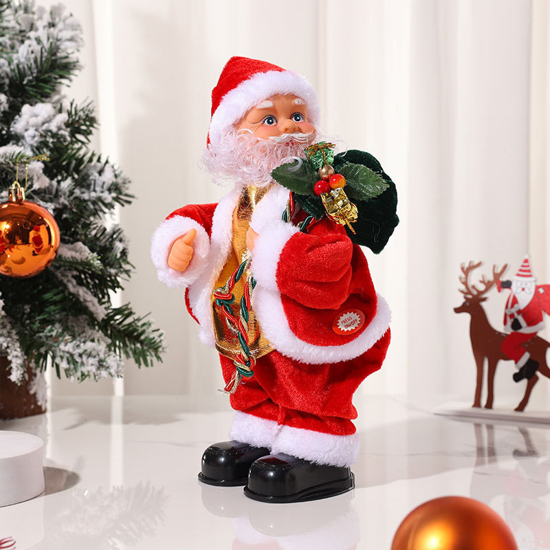 11in Twerking Santa Claus Doll, Twerking Santa Claus Toy​, Twisted Hip Dancing Musical Santa,Fun Christmas Gift