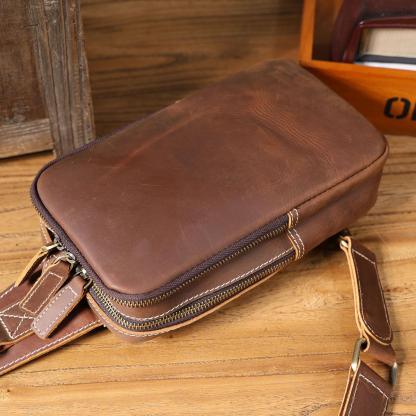 Leather Wedding Anniversary Present, Crossbody Phone Bags