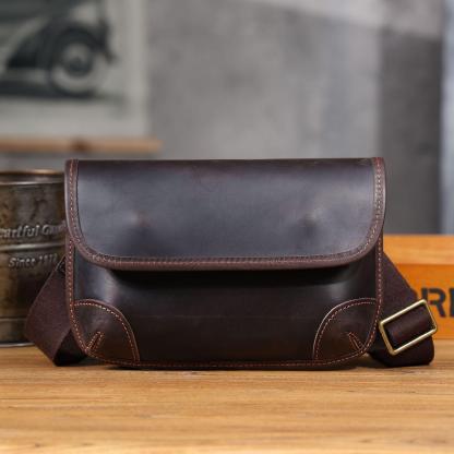 Mini Phone Chest Bag, Leather Wedding Anniversary Present