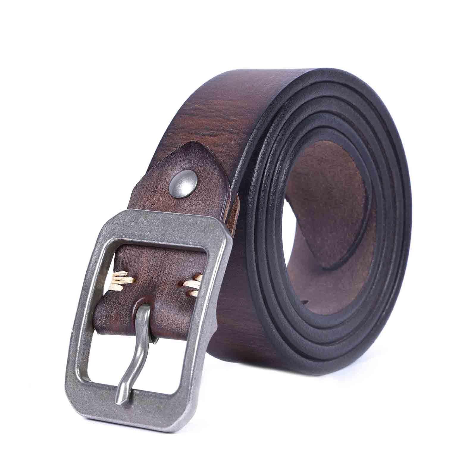 Playful 3rd Anniversary Leather Belt - "Think of Me" Husband Gift with Private Humor