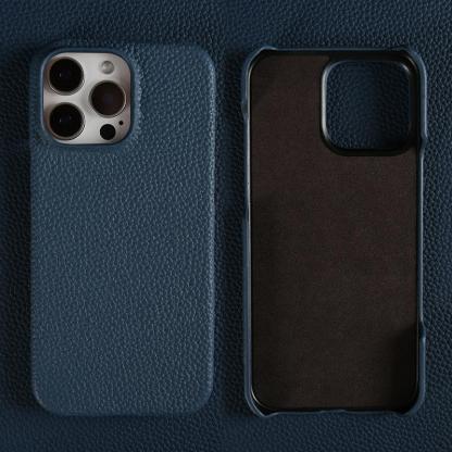 Custom Engraved Leather iPhone Cases - Personalized 3rd Anniversary Gifts with Name & Date, Premium Full-Grain Leather, Anti-Scratch & Shockproof (iPhone 16/15/14/13 Series)