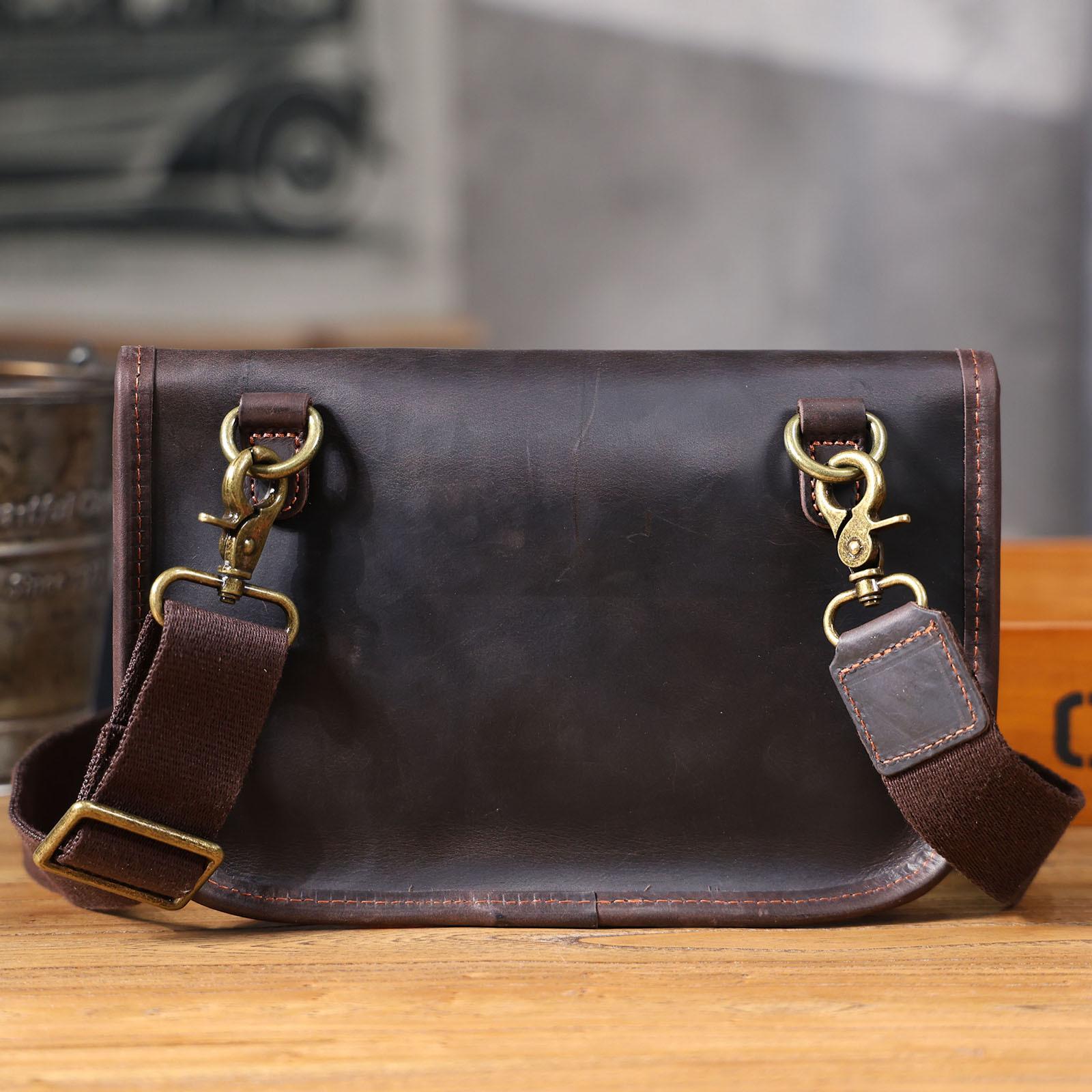 Mini Phone Chest Bag, Leather Wedding Anniversary Present