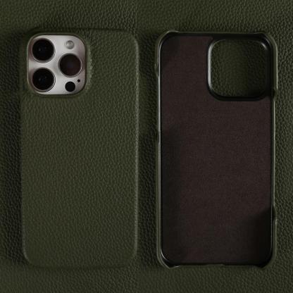 Custom Engraved Leather iPhone Cases - Personalized 3rd Anniversary Gifts with Name & Date, Premium Full-Grain Leather, Anti-Scratch & Shockproof (iPhone 16/15/14/13 Series)