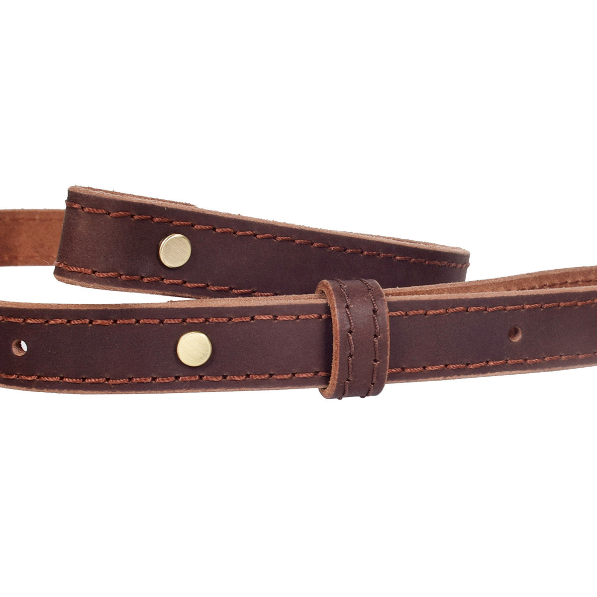 Leather Rifle Sling - Premium 4mm Cowhide Adjustable Gun Strap with Solid Brass Hardware