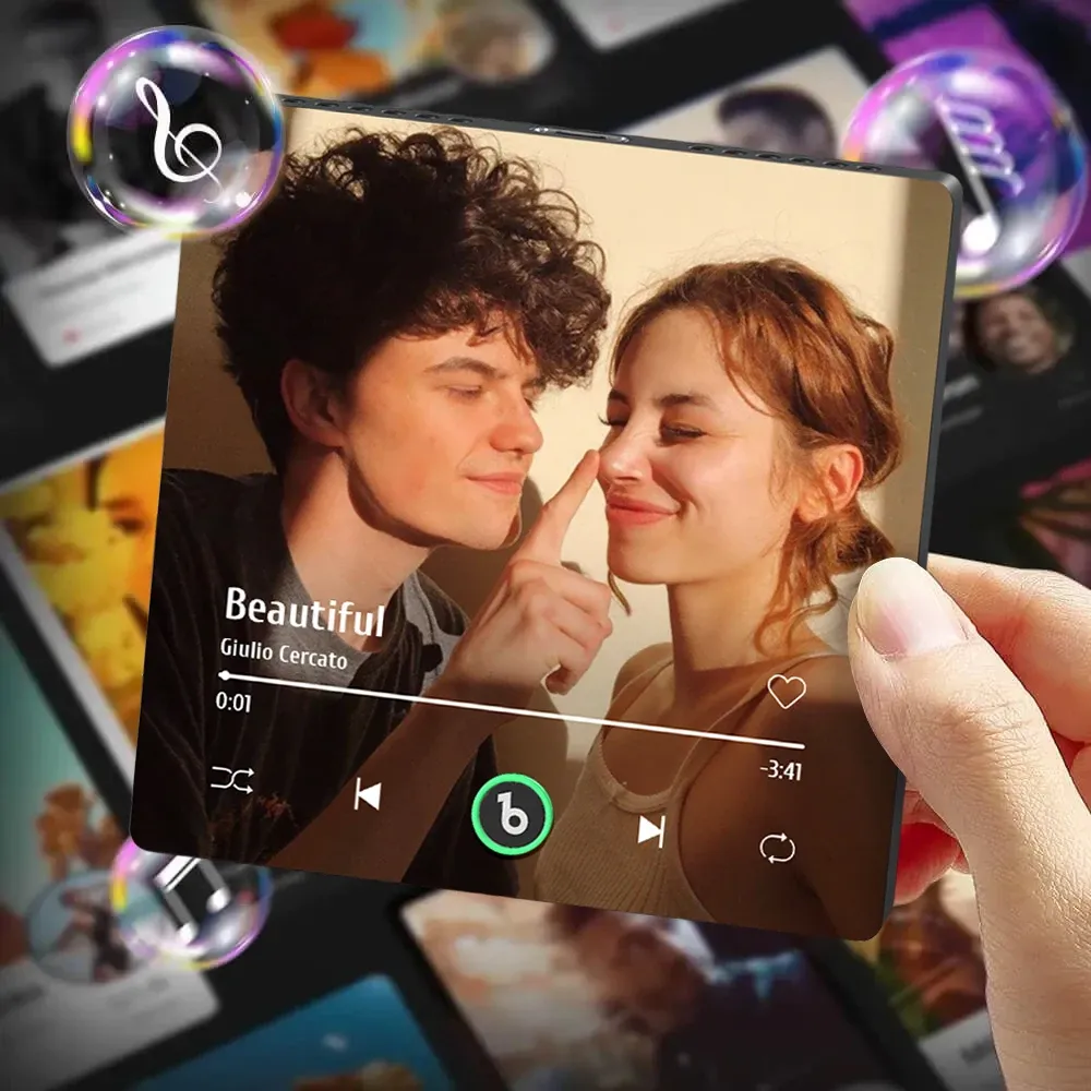 4.0 Gen Music Fridge Magnet with Frame, Personalized Refrigerator Magnets, Best Christmas Gift For Girlfriend For Wife