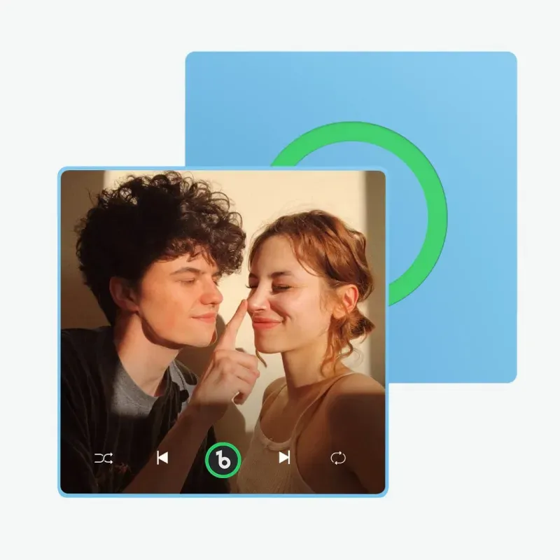 4.0 Gen Music Fridge Magnet with Frame, Personalized Refrigerator Magnets, Best Christmas Gift For Girlfriend For Wife