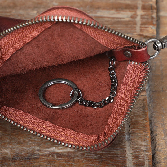 Motorcycle Leather Key Pouch - Vintage Biker Key Holder (Black, Tan, Coffee)YH567