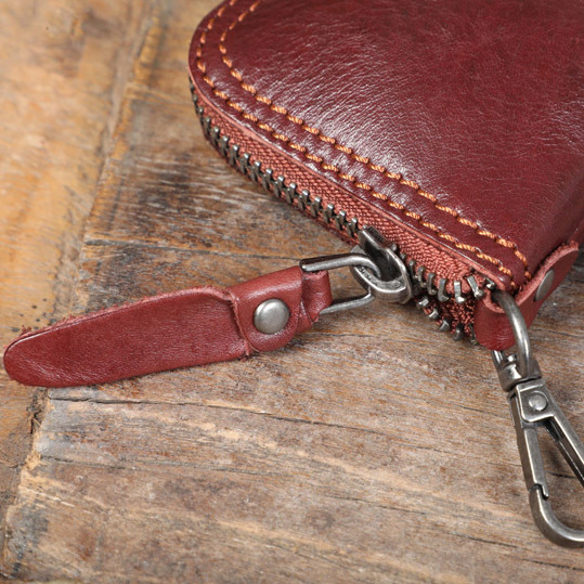 Motorcycle Leather Key Pouch - Vintage Biker Key Holder (Black, Tan, Coffee)YH567