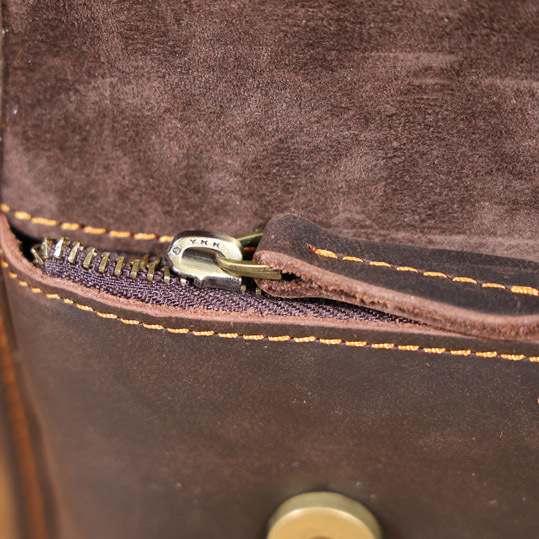 Compact Leather Crossbody Phone Bag - Men's Minimalist Chest Pack