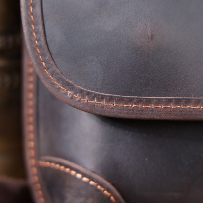 Compact Leather Crossbody Phone Bag - Men's Minimalist Chest Pack