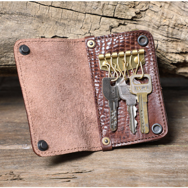 Leather Car Key Cover & Card Holder - 3rd & 7th Anniversary Gift