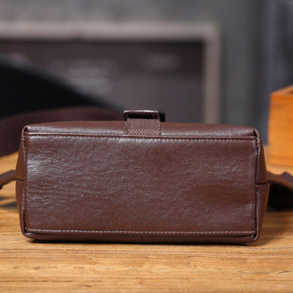 Brown Leather Crossbody Bag - Men's Vintage Phone Pack - Men's Minimalist Phone Sling