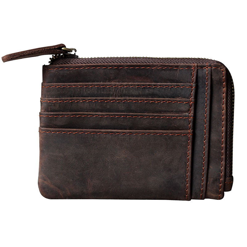 Large Capacity Card Holder Wallet – 15+ Slot Organizer with Coin Pocket (Dark Coffee)ZY1083
