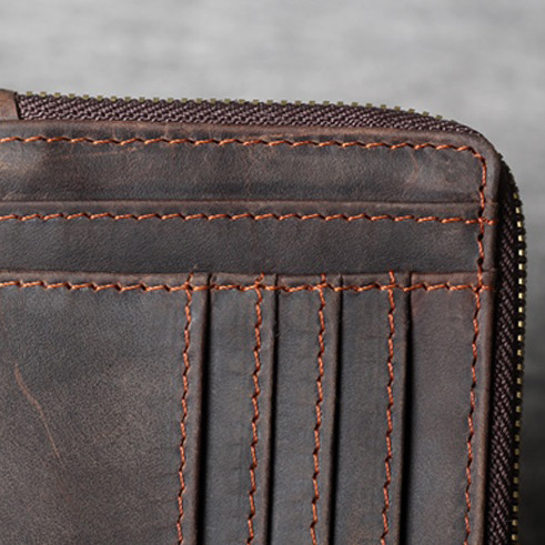 Large Capacity Card Holder Wallet – 15+ Slot Organizer with Coin Pocket (Dark Coffee)ZY1083