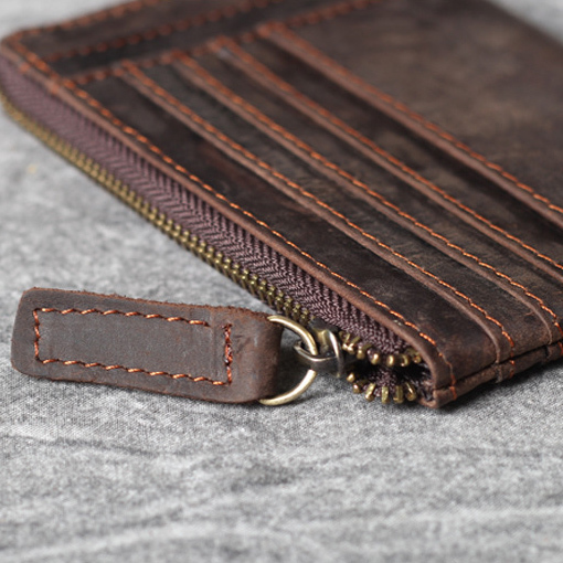 Large Capacity Card Holder Wallet – 15+ Slot Organizer with Coin Pocket (Dark Coffee)ZY1083