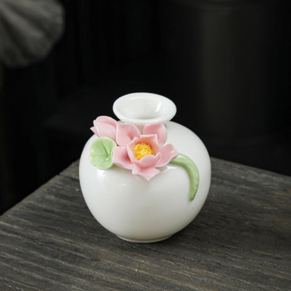 Mini Ceramic Vase, Handmade Ceramic Flower Vase Home Decoration, Best Gift for Her