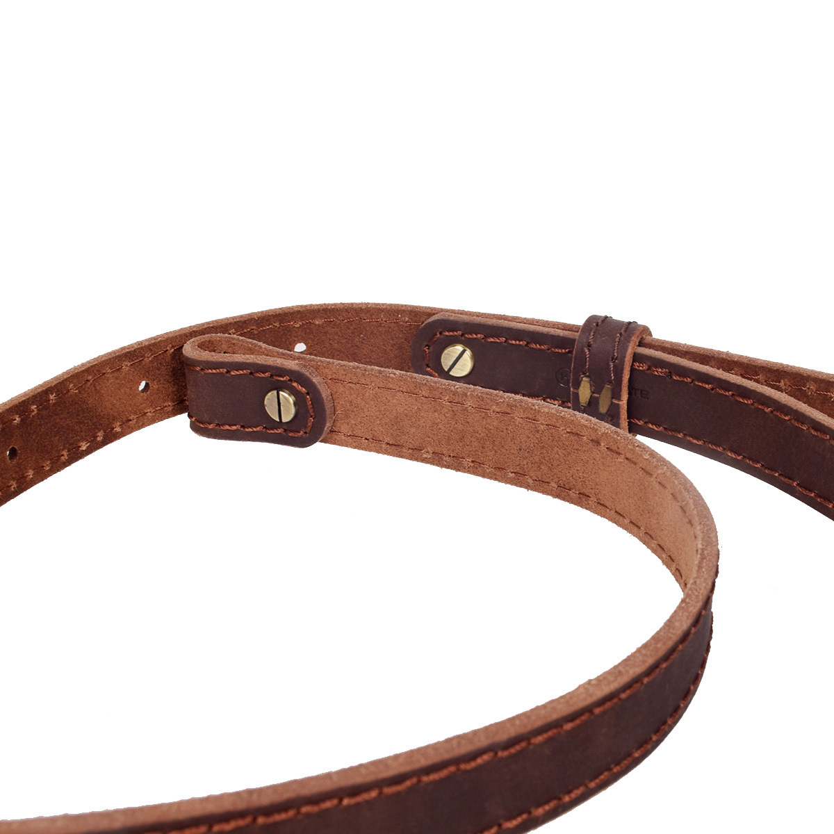 Leather Rifle Sling - Premium 4mm Cowhide Adjustable Gun Strap with Solid Brass Hardware