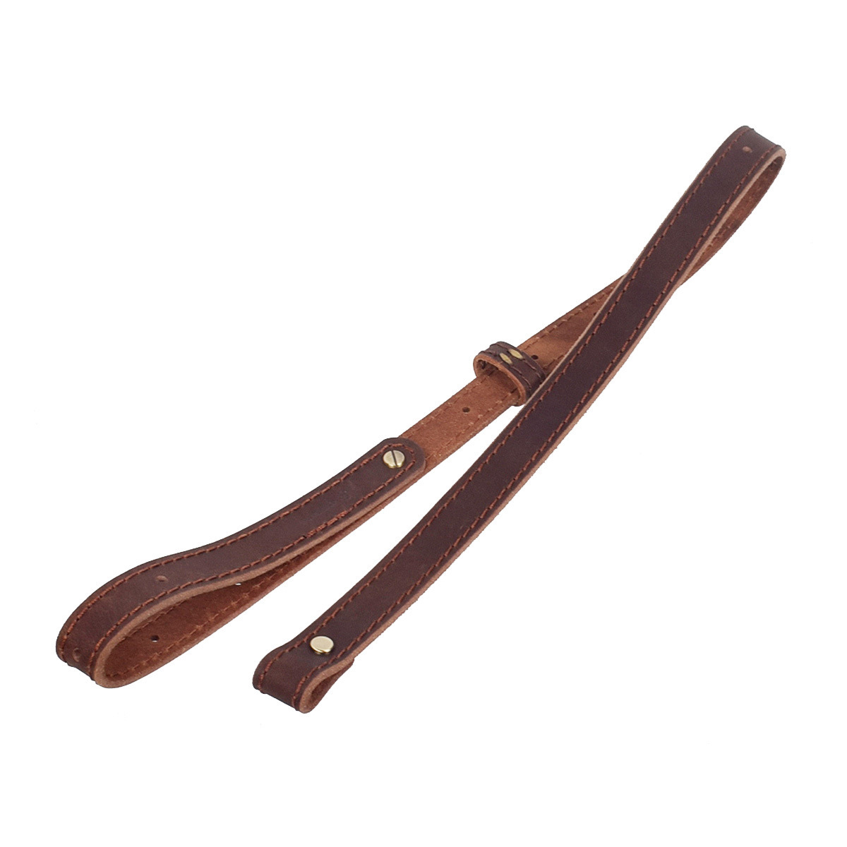 Leather Rifle Sling - Premium 4mm Cowhide Adjustable Gun Strap with Solid Brass Hardware