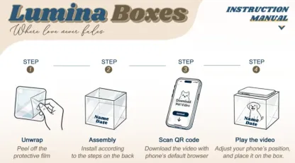 Custom Holographic Projection​, 3D Display Holographic Image Projector​, Pet Memorial Ornaments, DIY Pet Holographic House