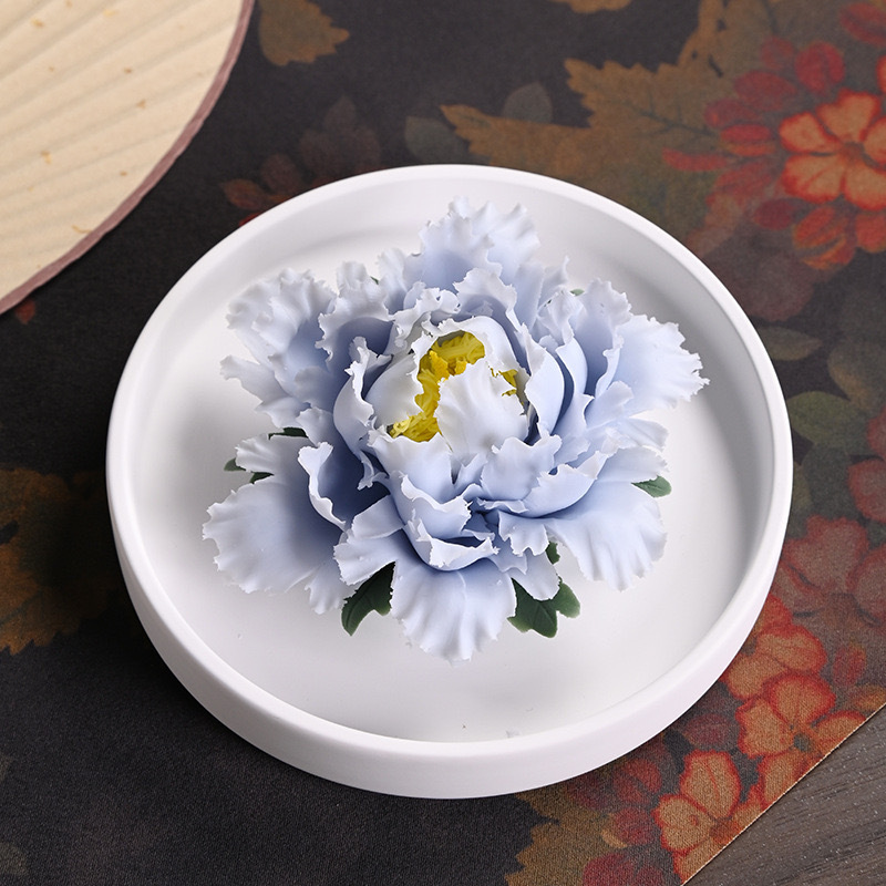 Handmade Common Peony Ceramic Flowers Aromatherapy Set, High-End Home Fragrance Ornaments, Best Valentine's Day, anniversary, Mother's Day Gifts