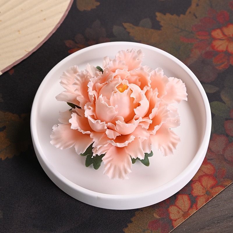 Handmade Common Peony Ceramic Flowers Aromatherapy Set, High-End Home Fragrance Ornaments, Best Valentine's Day, anniversary, Mother's Day Gifts