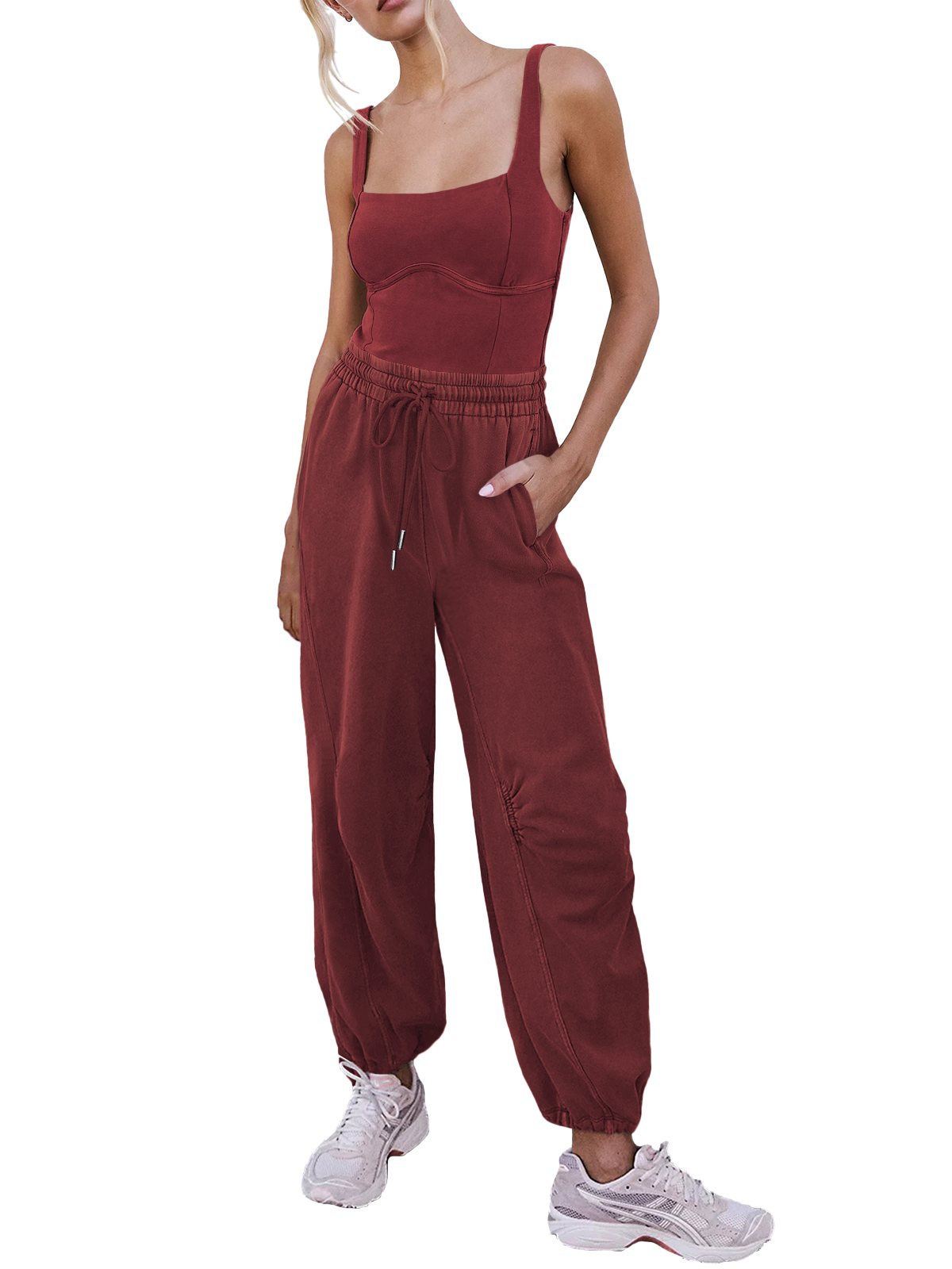 Women's Sleeveless Summer Jumpsuit