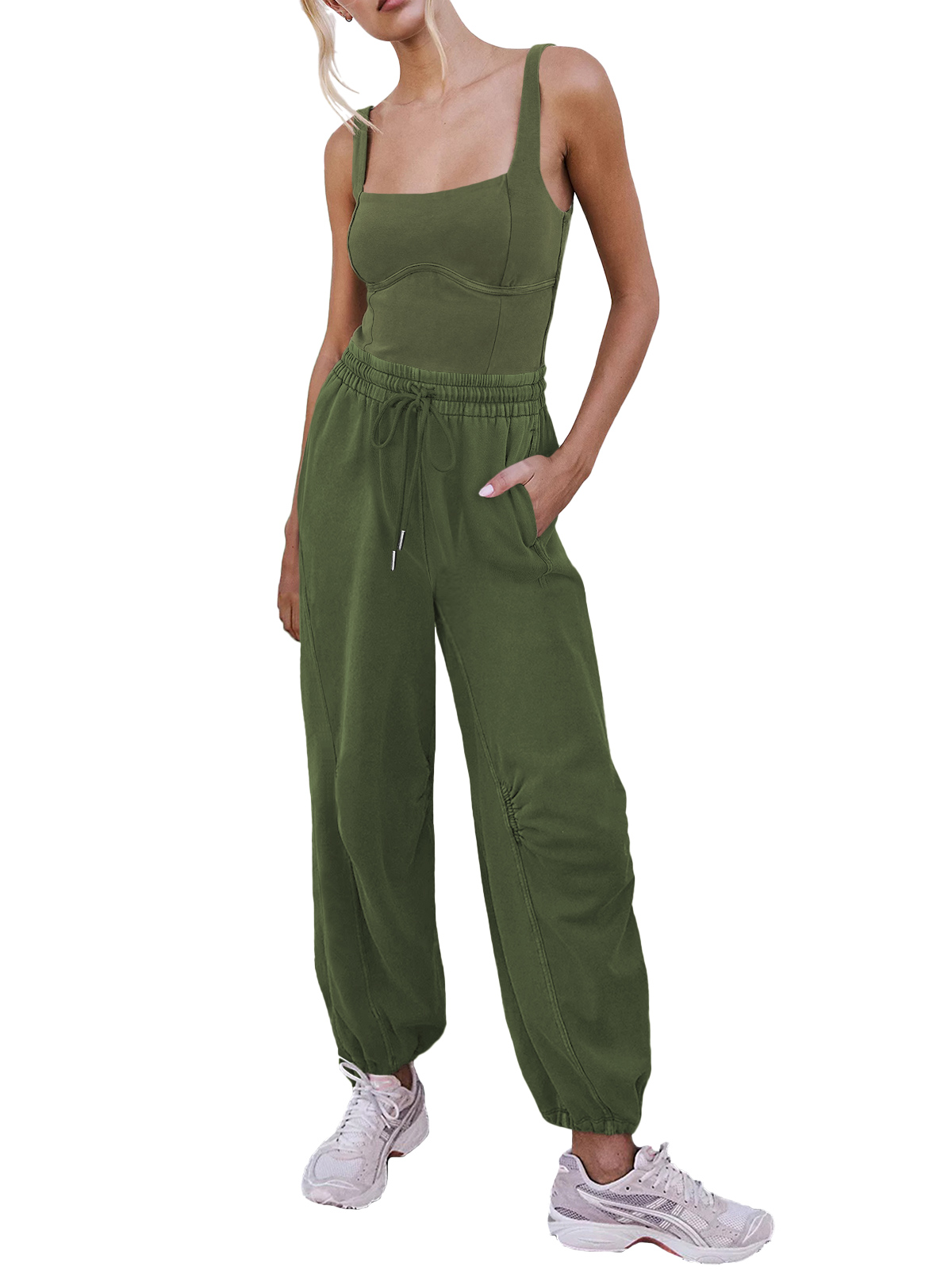 Women's Sleeveless Summer Jumpsuit