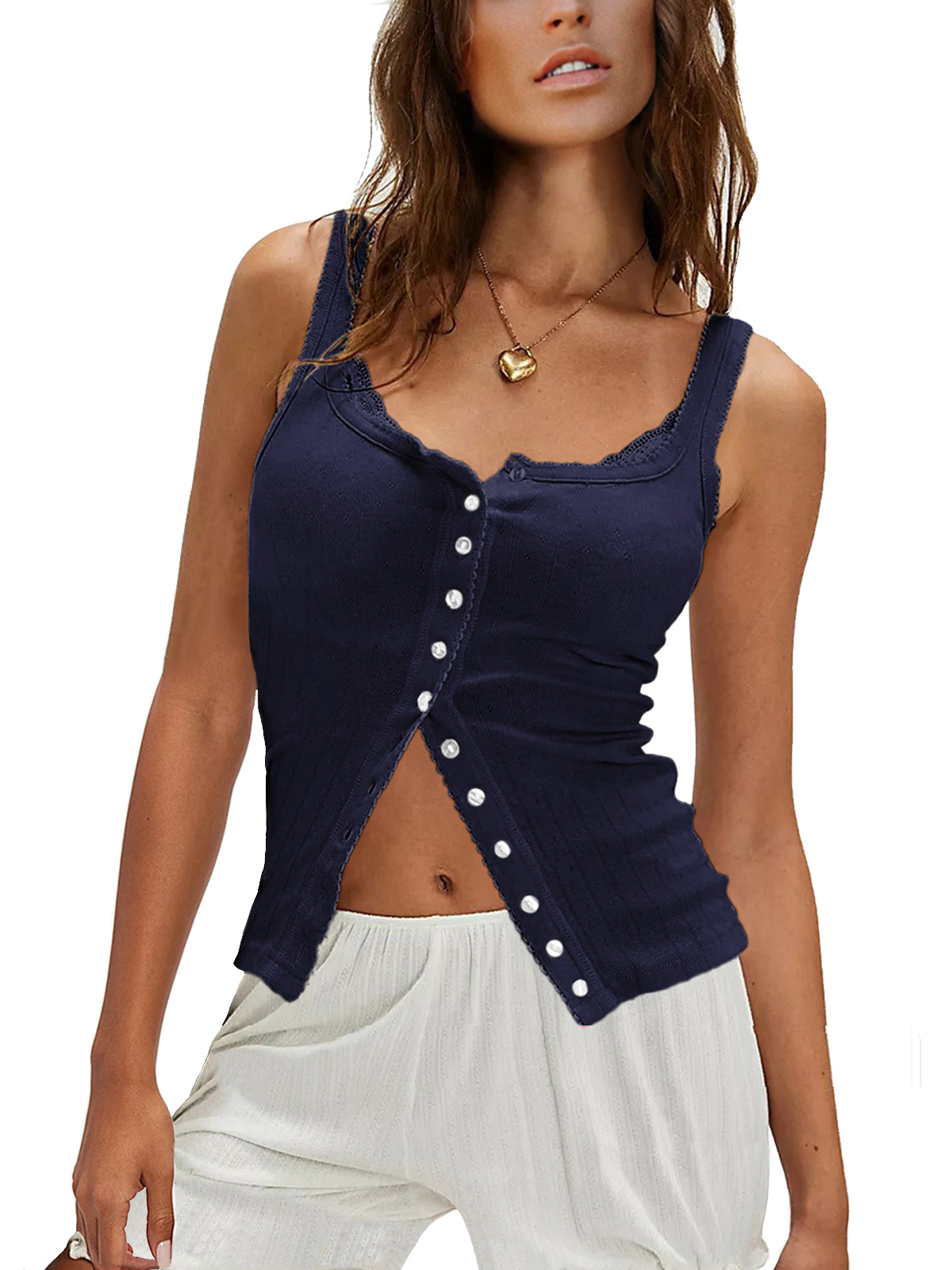 Women Ribbed Tank Tops 25SS04