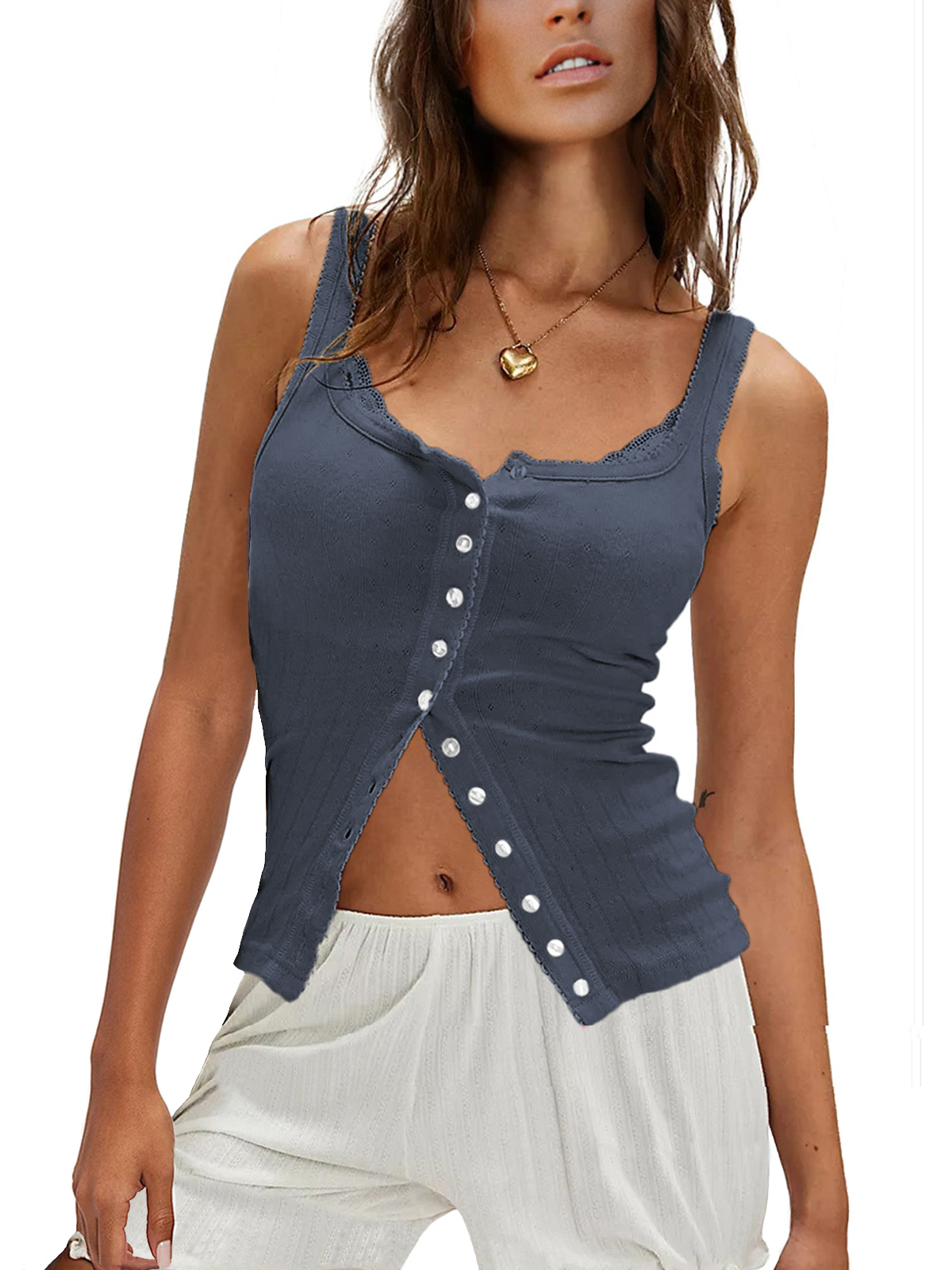 Women Ribbed Tank Tops 25SS04