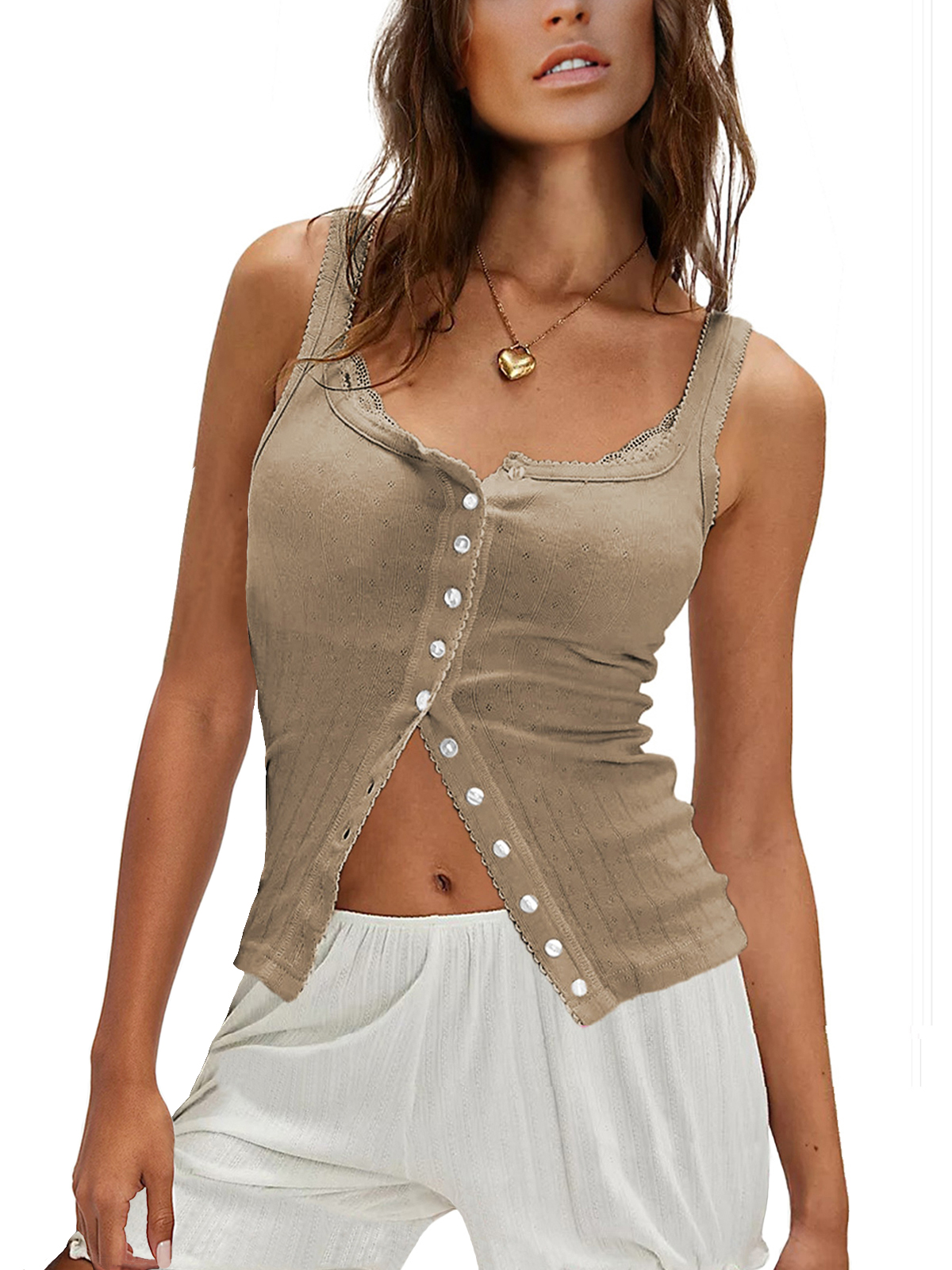 Women Ribbed Tank Tops 25SS04