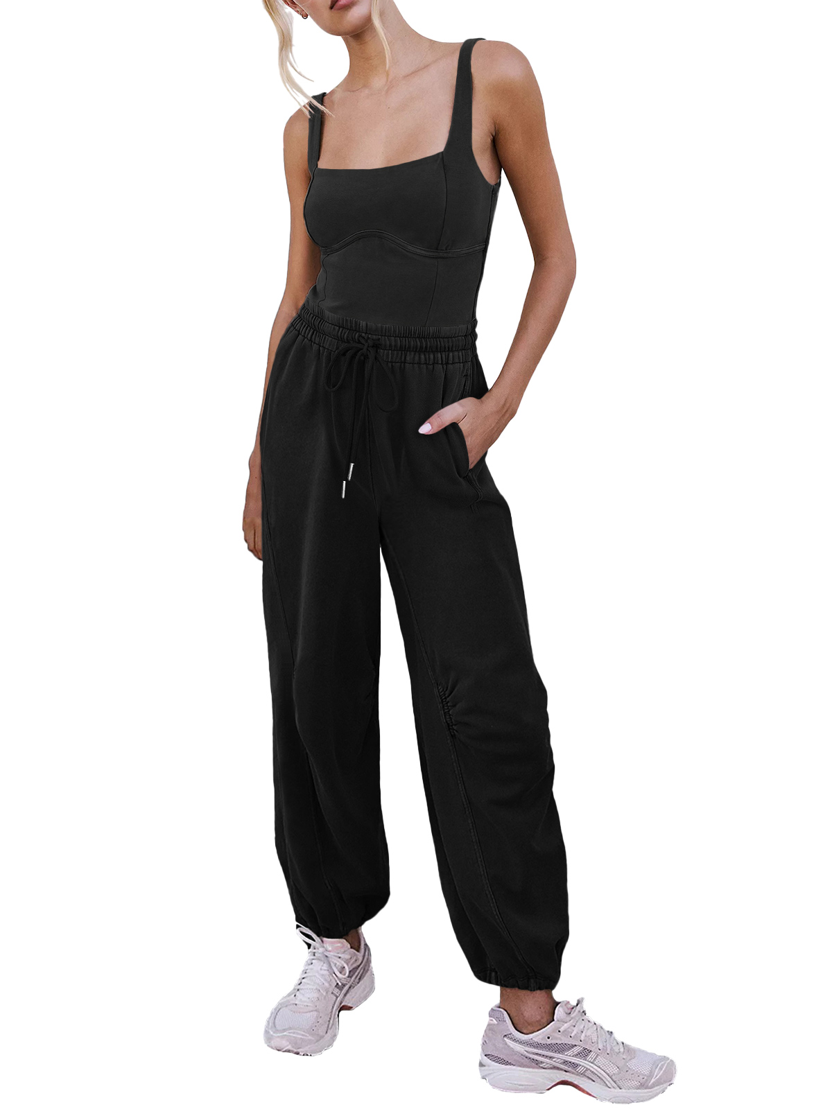 Women's Sleeveless Summer Jumpsuit