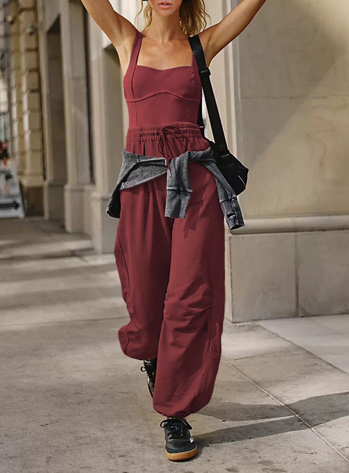 Women's Sleeveless Summer Jumpsuit