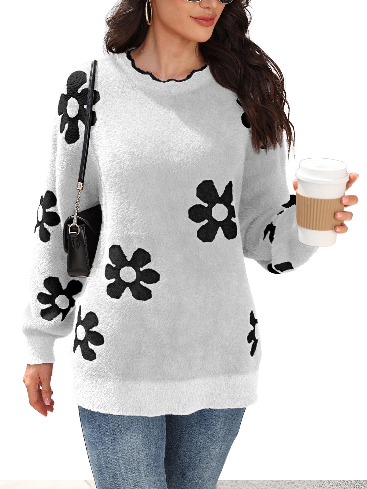 Women's Knit Pullover Jumper Top 252314