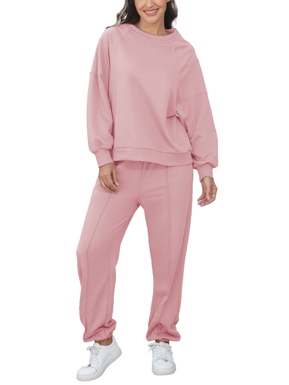Women 2 Piece Sweatsuit Sets Oversized Sweatshirt YDF252215