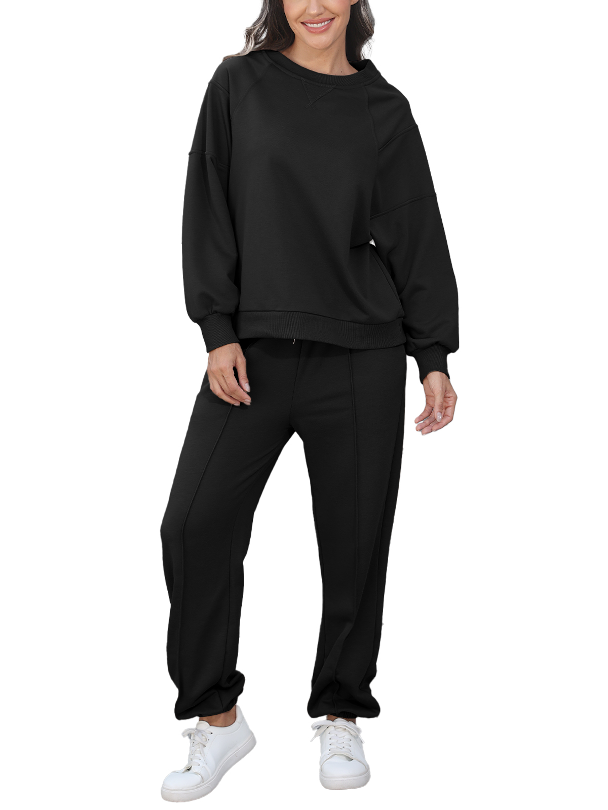 Women 2 Piece Sweatsuit Sets Oversized Sweatshirt YDF252215