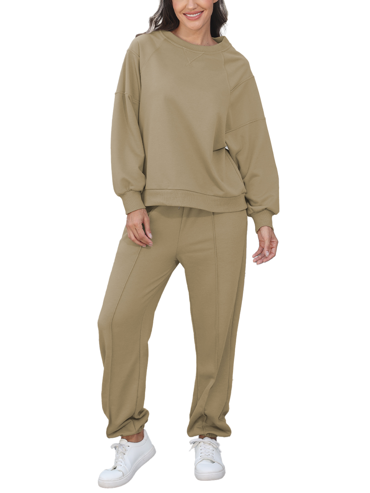 Women 2 Piece Sweatsuit Sets Oversized Sweatshirt YDF252215