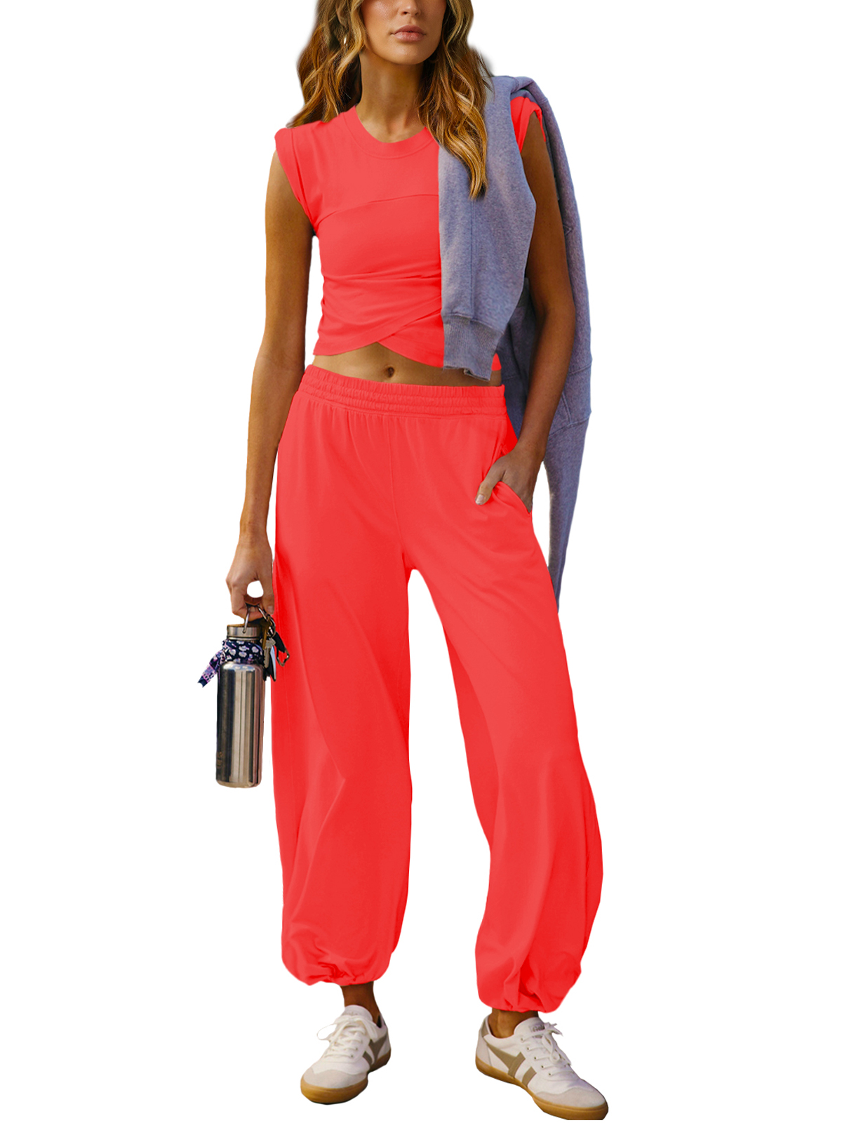 Women 2 Piece Outfit Set Longewear 25SS02