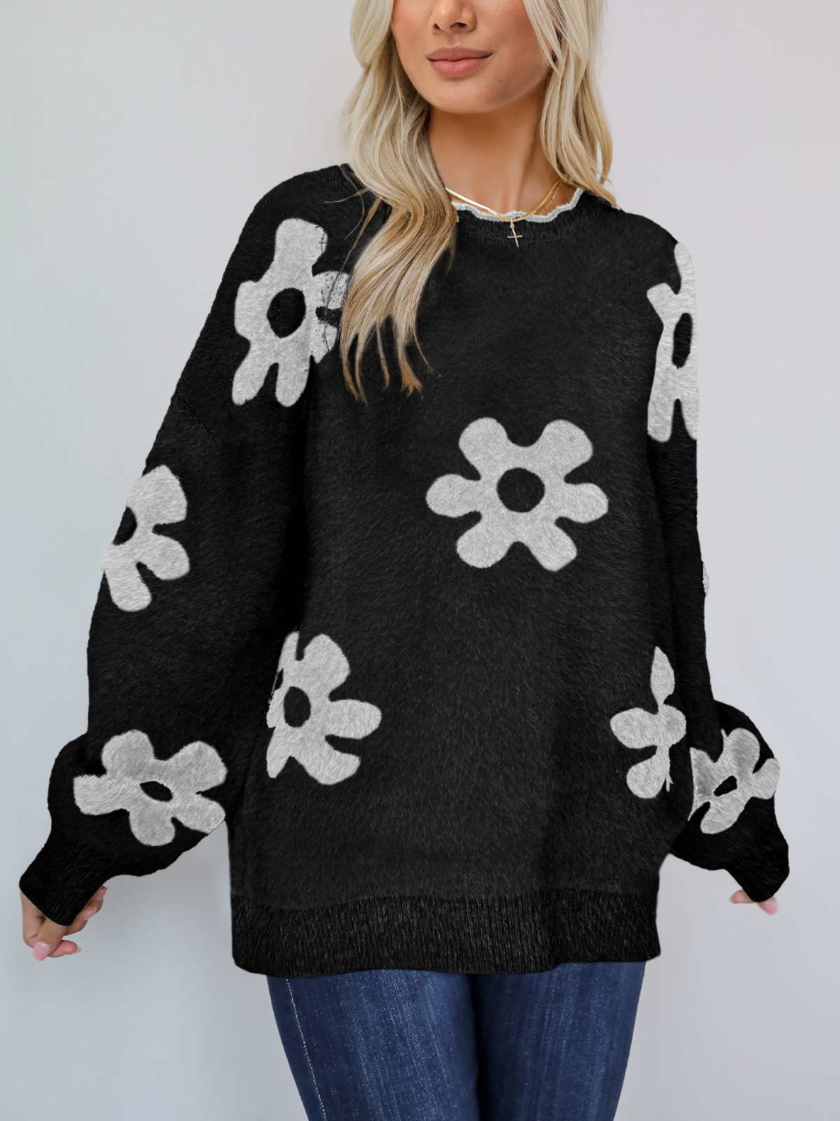 Women's Knit Pullover Jumper Top 252314