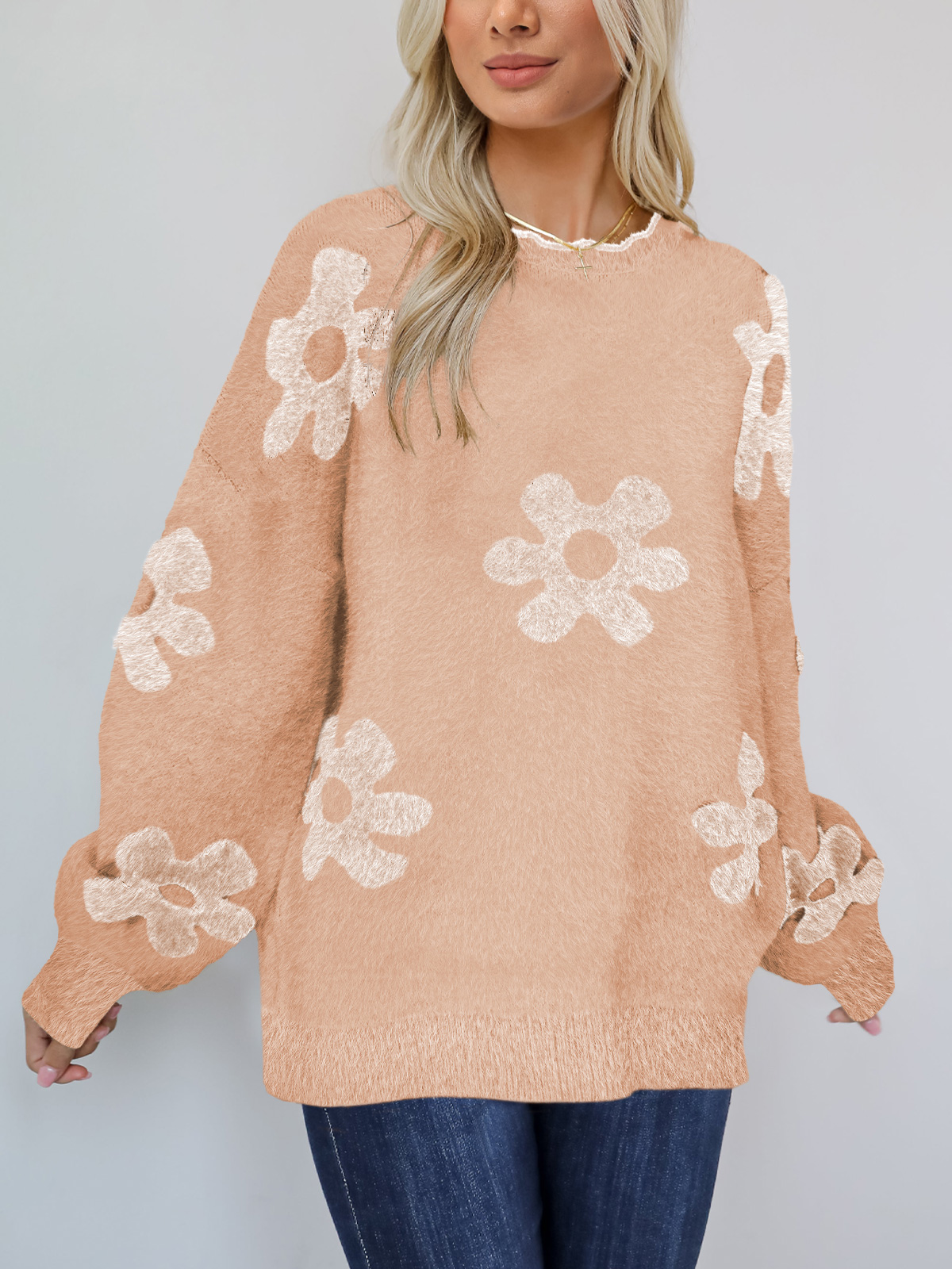 Women's Knit Pullover Jumper Top 252314