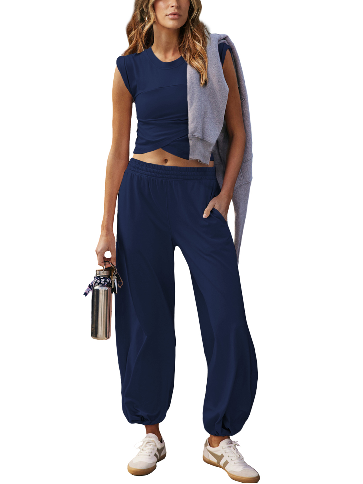 Women 2 Piece Outfit Set Longewear 25SS02