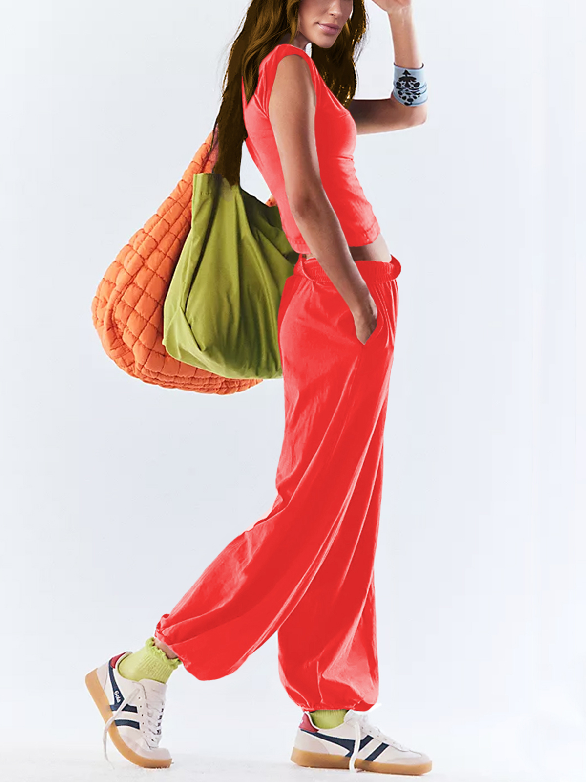 Women 2 Piece Outfit Set Longewear 25SS02